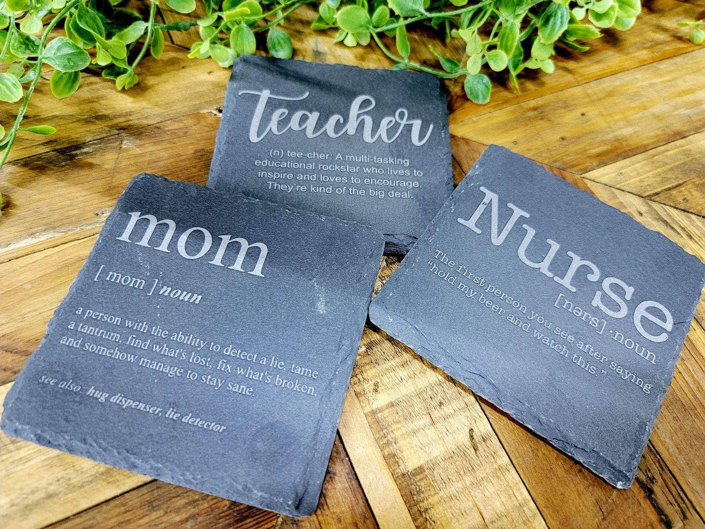 Slate Drink Coaster Teacher