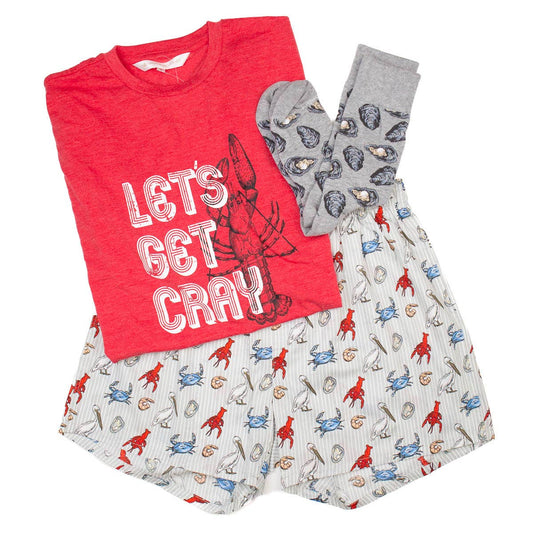 Men's Going Coastal Boxers- Gray/Multi