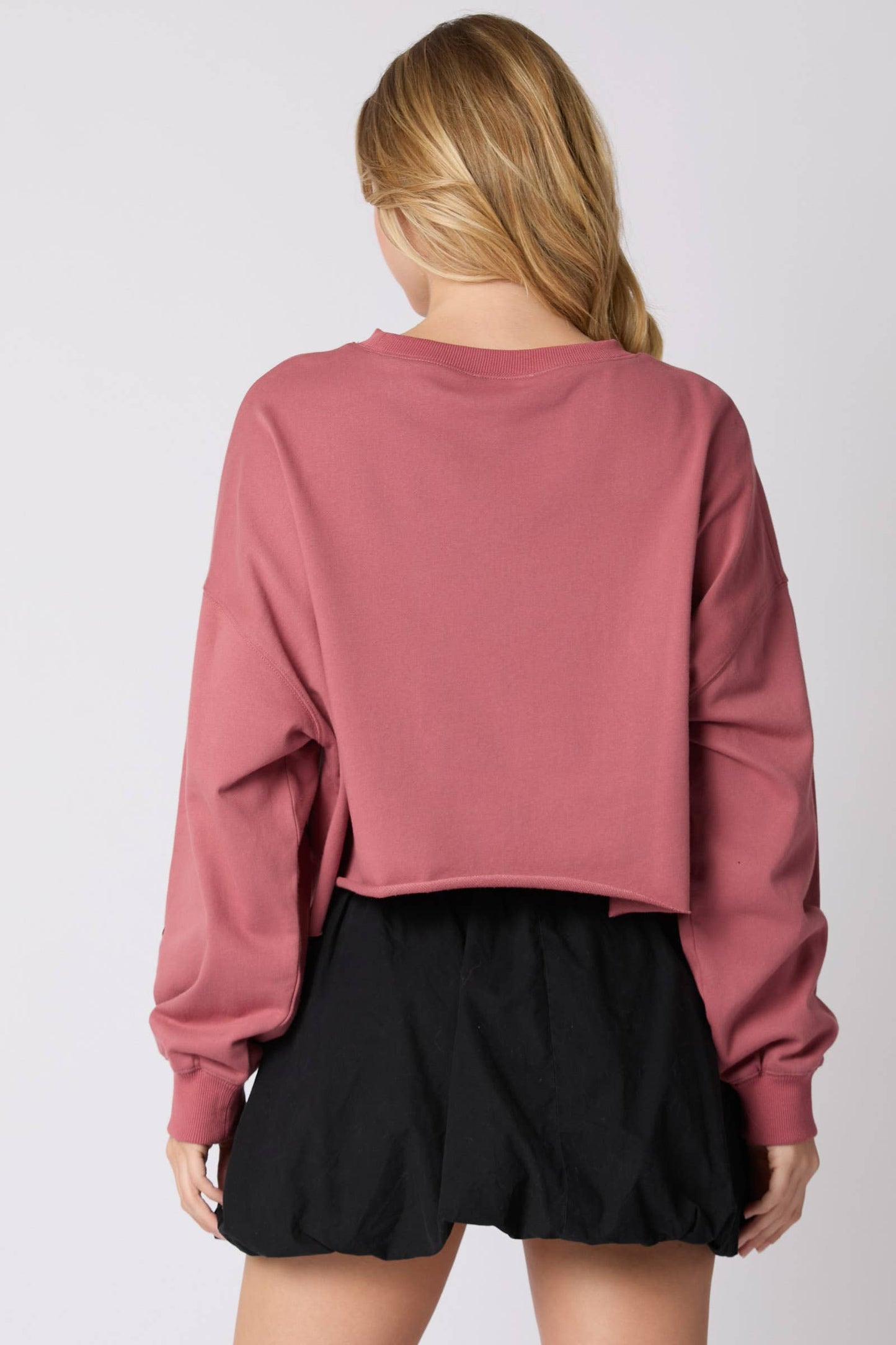 Thanksgiving Pumpkin Sequins Embroidery Sweatshirt- Cream