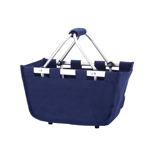 Navy Mini Market Tote Embroidered