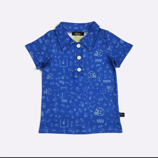 Field Goal Football Boy Collar Shirt