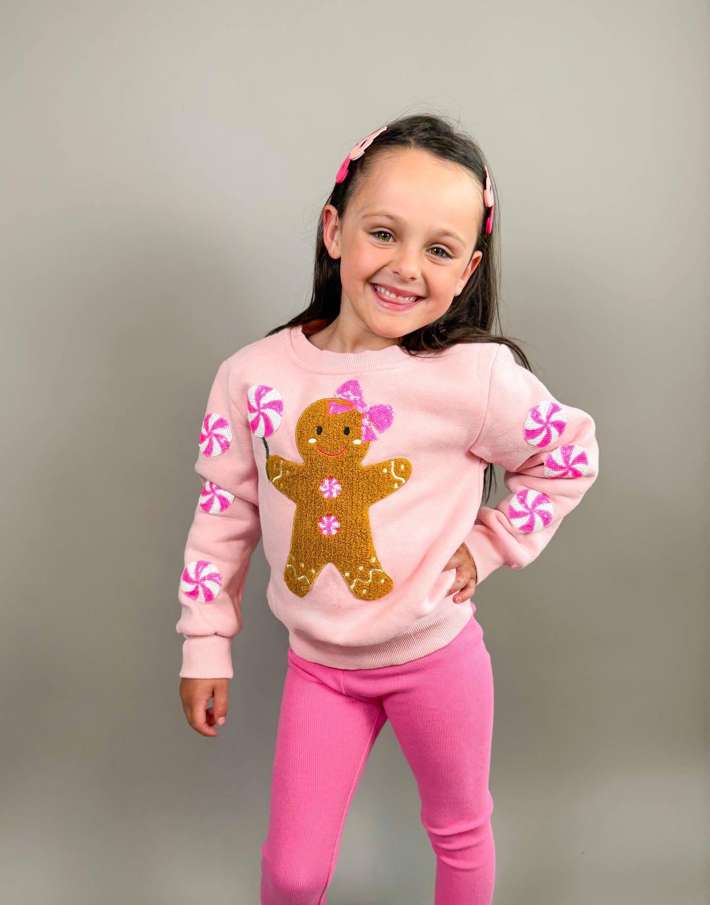 Gingerbread Patched Crewneck