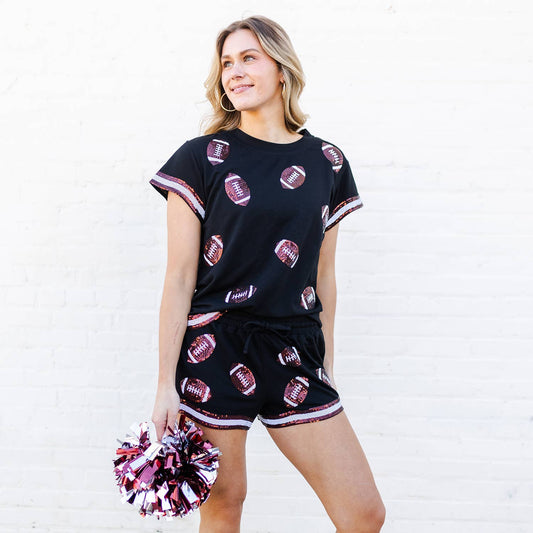 Garnet & Black Ginny Football Set