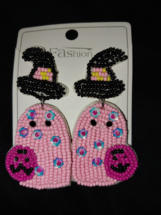Halloween Seed Bead Earrings