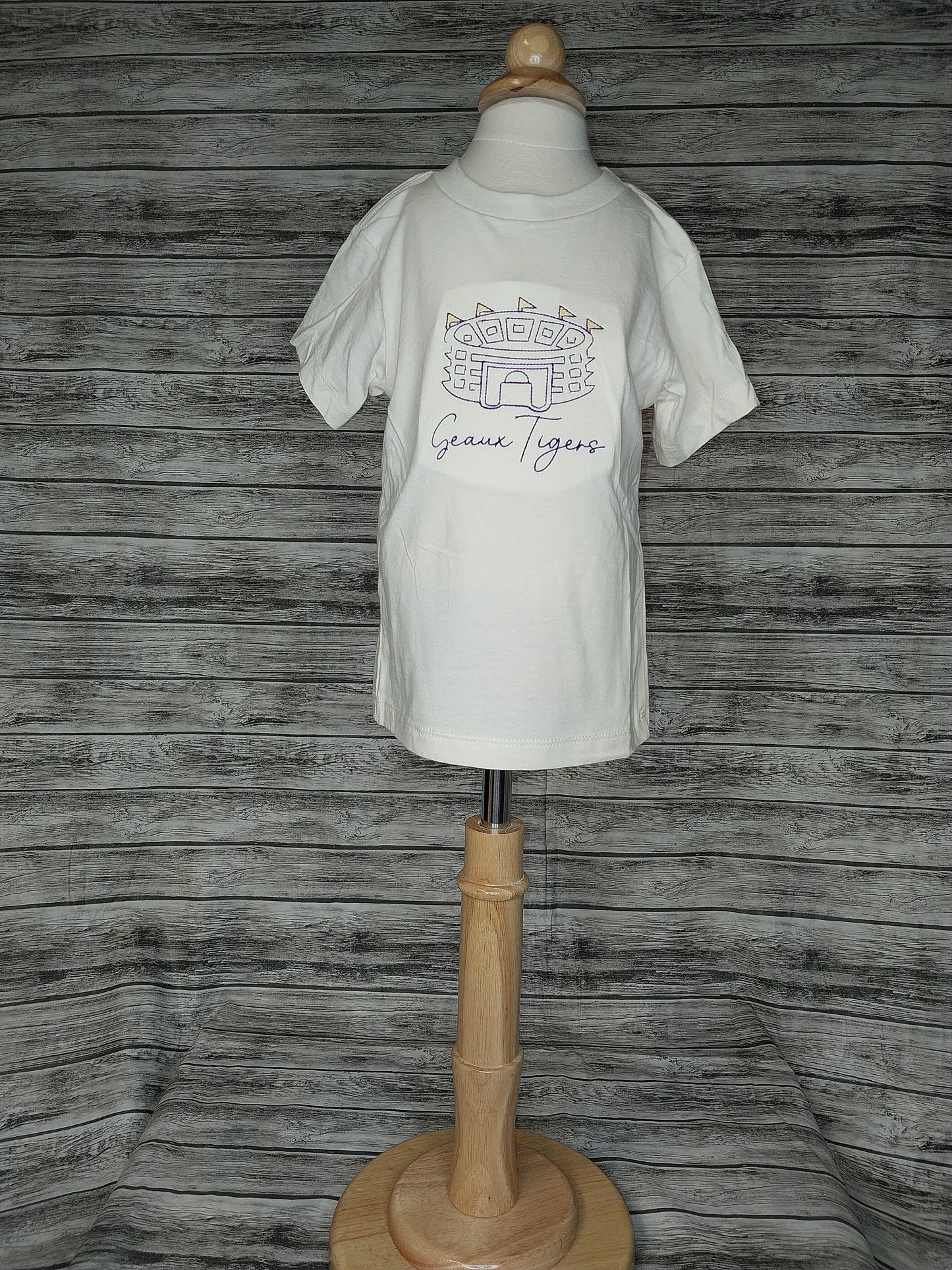 LSU  Stadium Embroidered T-Shirt
