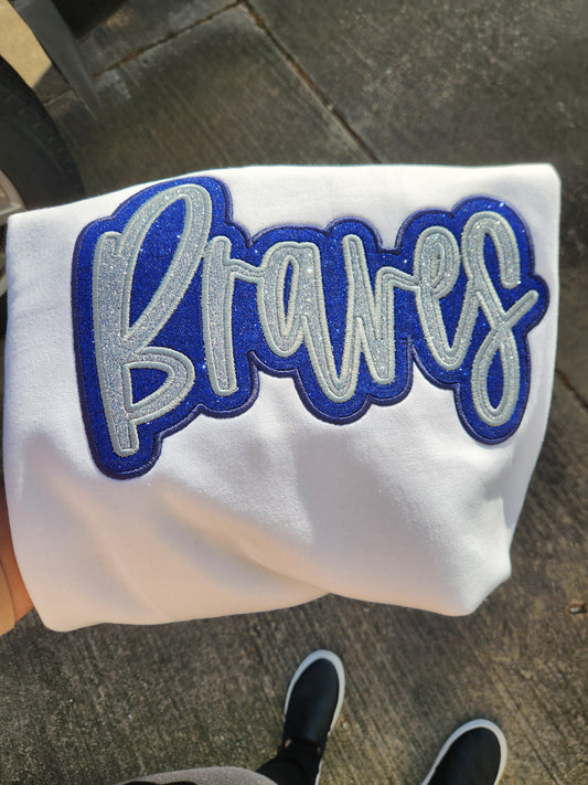 Braves Double Layer Embroidered Sweatshirt