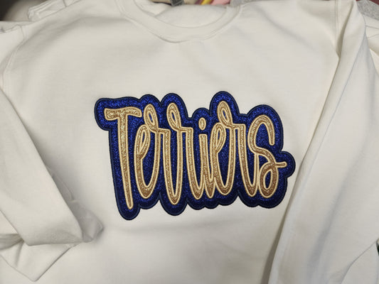 Terriers Double Layer Embroidered Sweatshirt