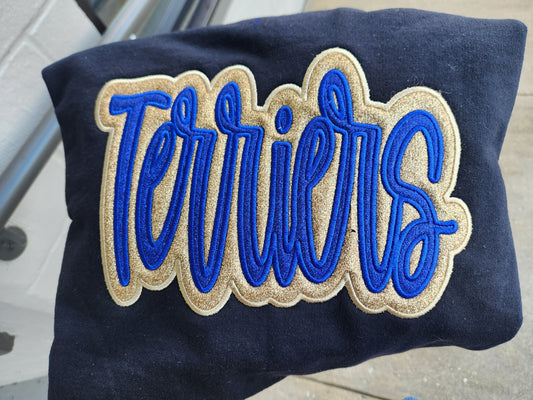 Terriers Double Layer Embroidered Sweatshirt