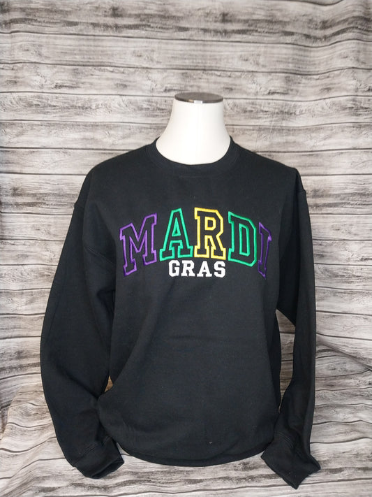 MARDI GRAS Embroidered Sweatshirt