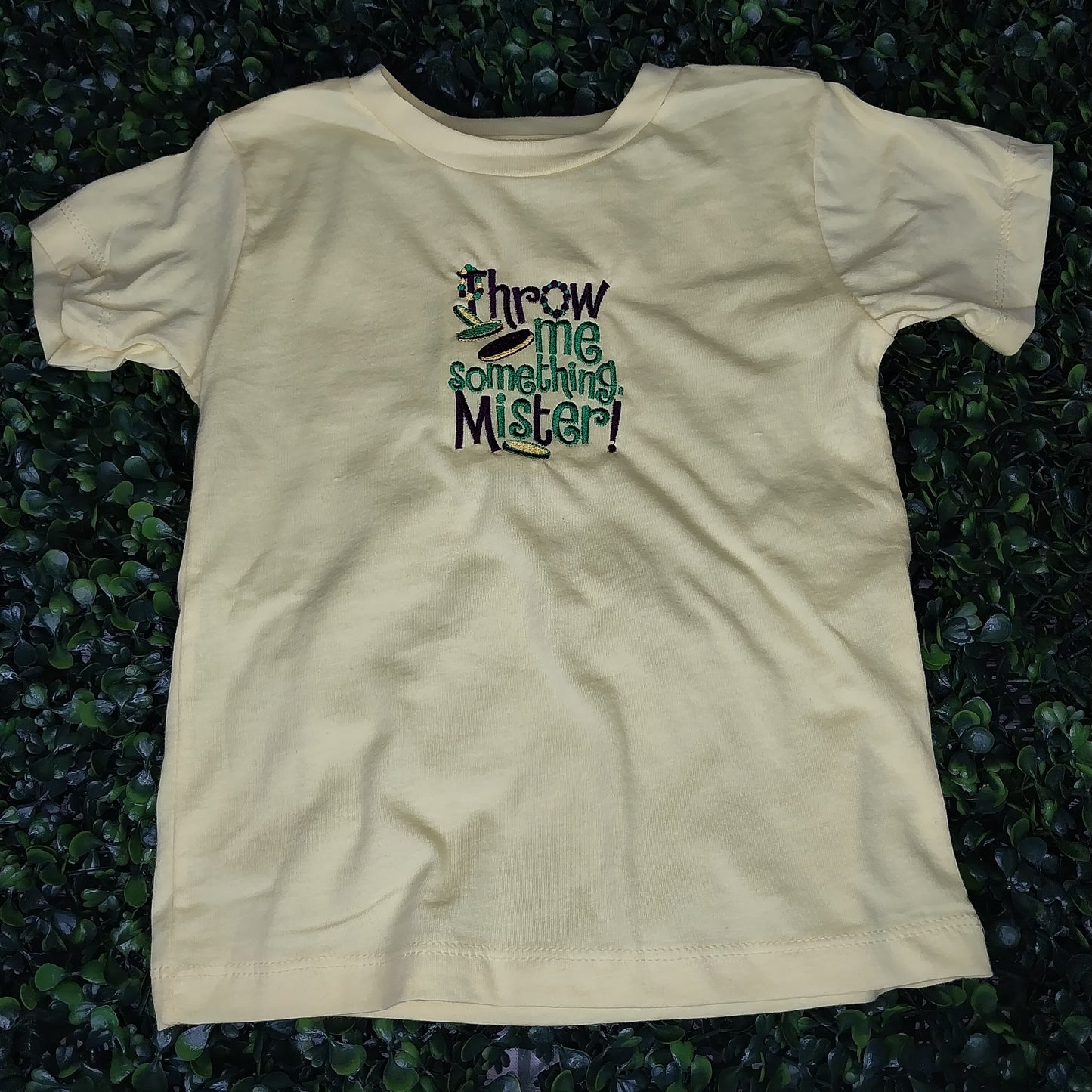 Throw Me Something Mister Embroidered Tee