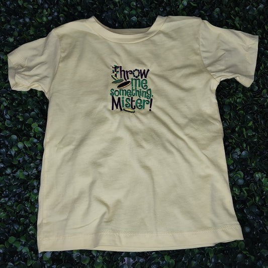 Throw Me Something Mister Embroidered Tee