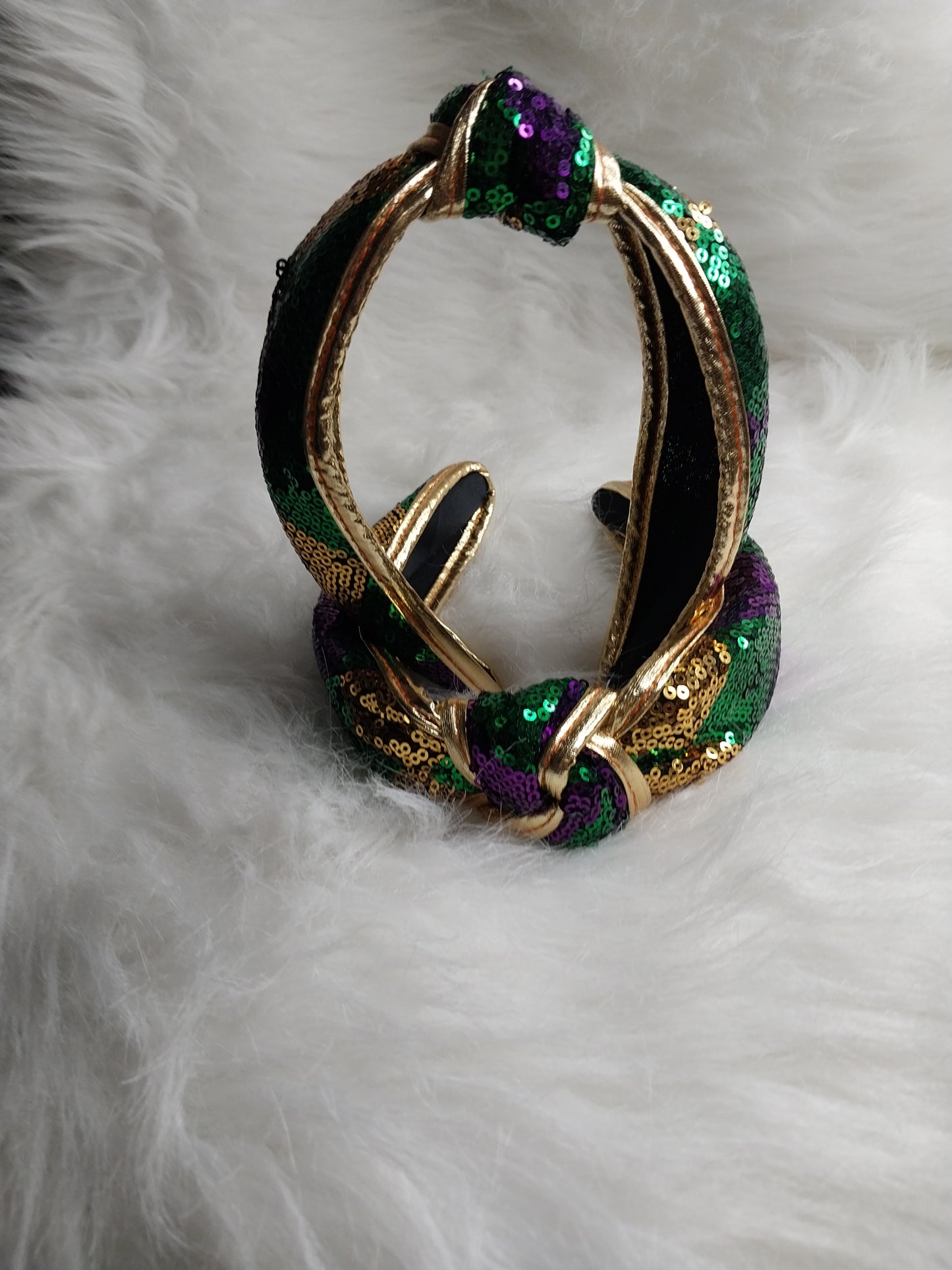 Mardi Gras Diamond Sequin  Headband