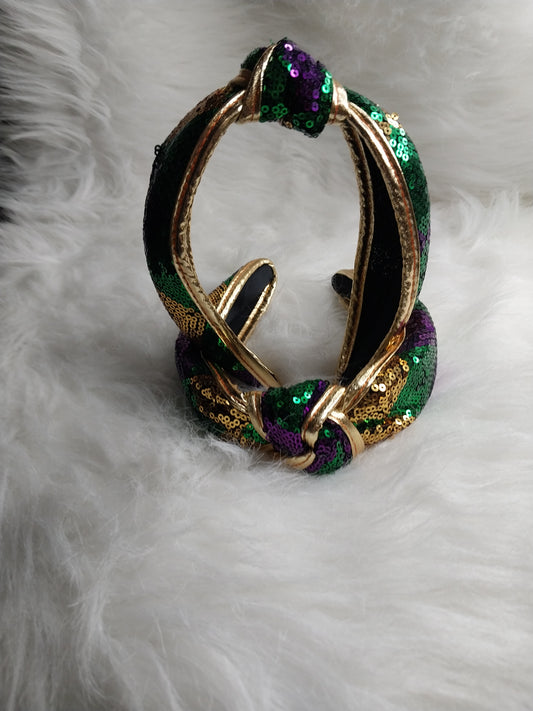 Mardi Gras Diamond Sequin Headband