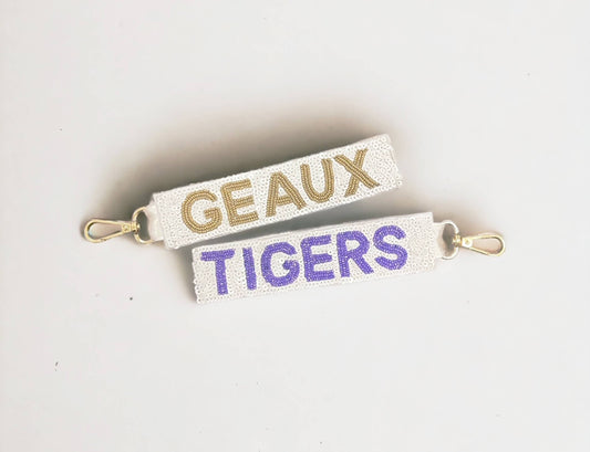 Geaux Tigers Key Chain Strap