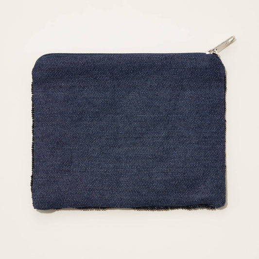 Teach Love Inspire Seed Bead Canvas Pouch