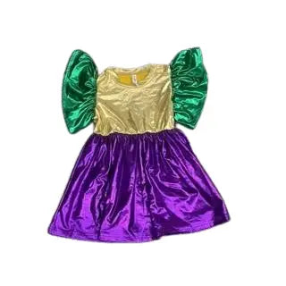 Mardi Gras Foil Dress Toddler & Youth