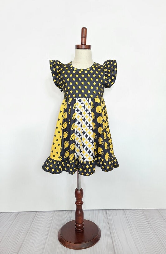 Black Football Star Girl Dress