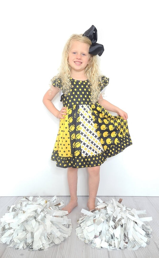 Black Football Star Girl Dress