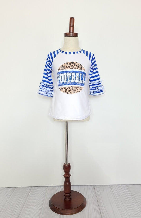 Blue Football Raglans