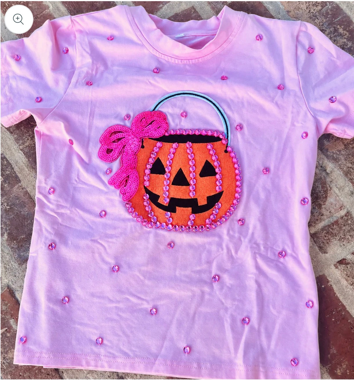 Jack O Lantern Rhinestone Tee