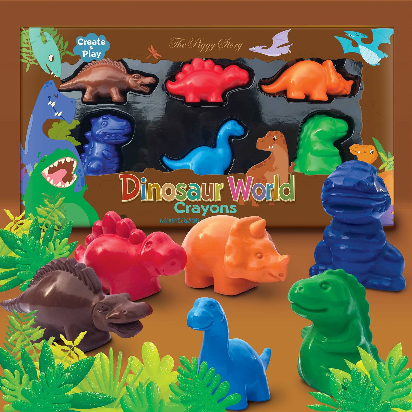 Dinosaur World Crayons of Fun Gift Set