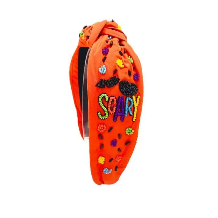 Scary Halloween Headband - Orange