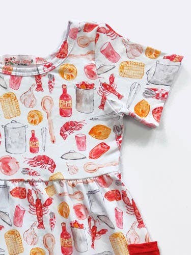 Crawfish Boil Girls Dress