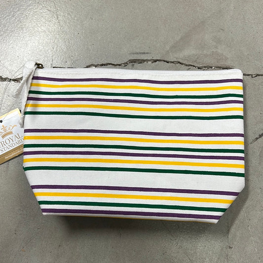 Mardi Gras Stripe Shore Cosmetic Bag