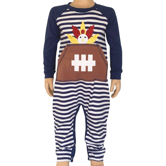 Boys Turkey Football Romper