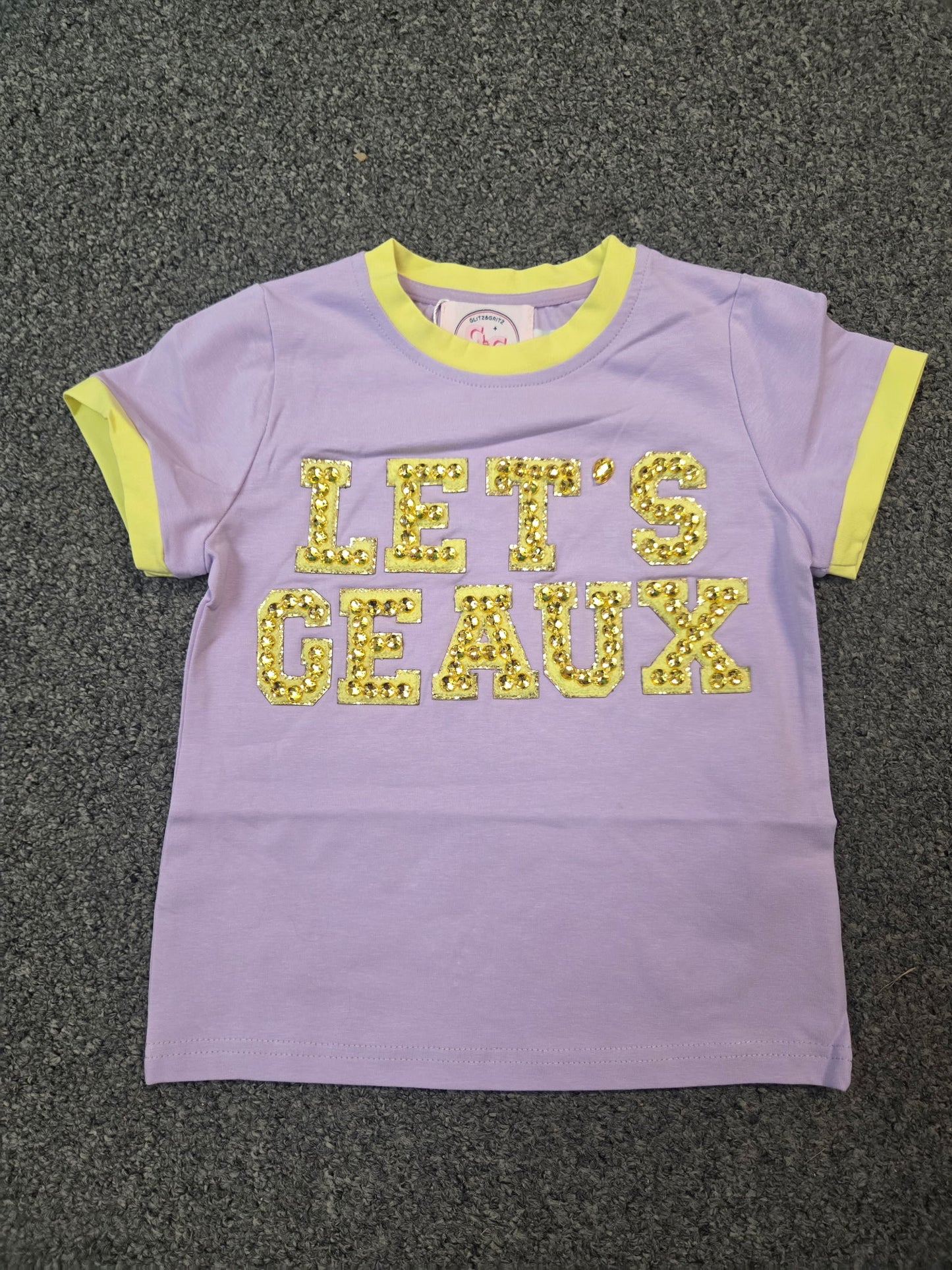 Let's Geaux Jeweled Chenille Tee