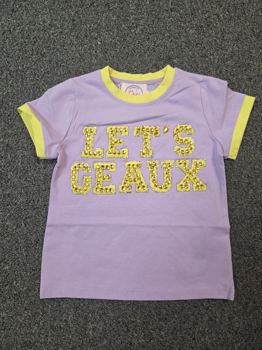 Let's Geaux Jeweled Chenille Tee