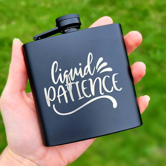 Liquid Patience Metal Flask