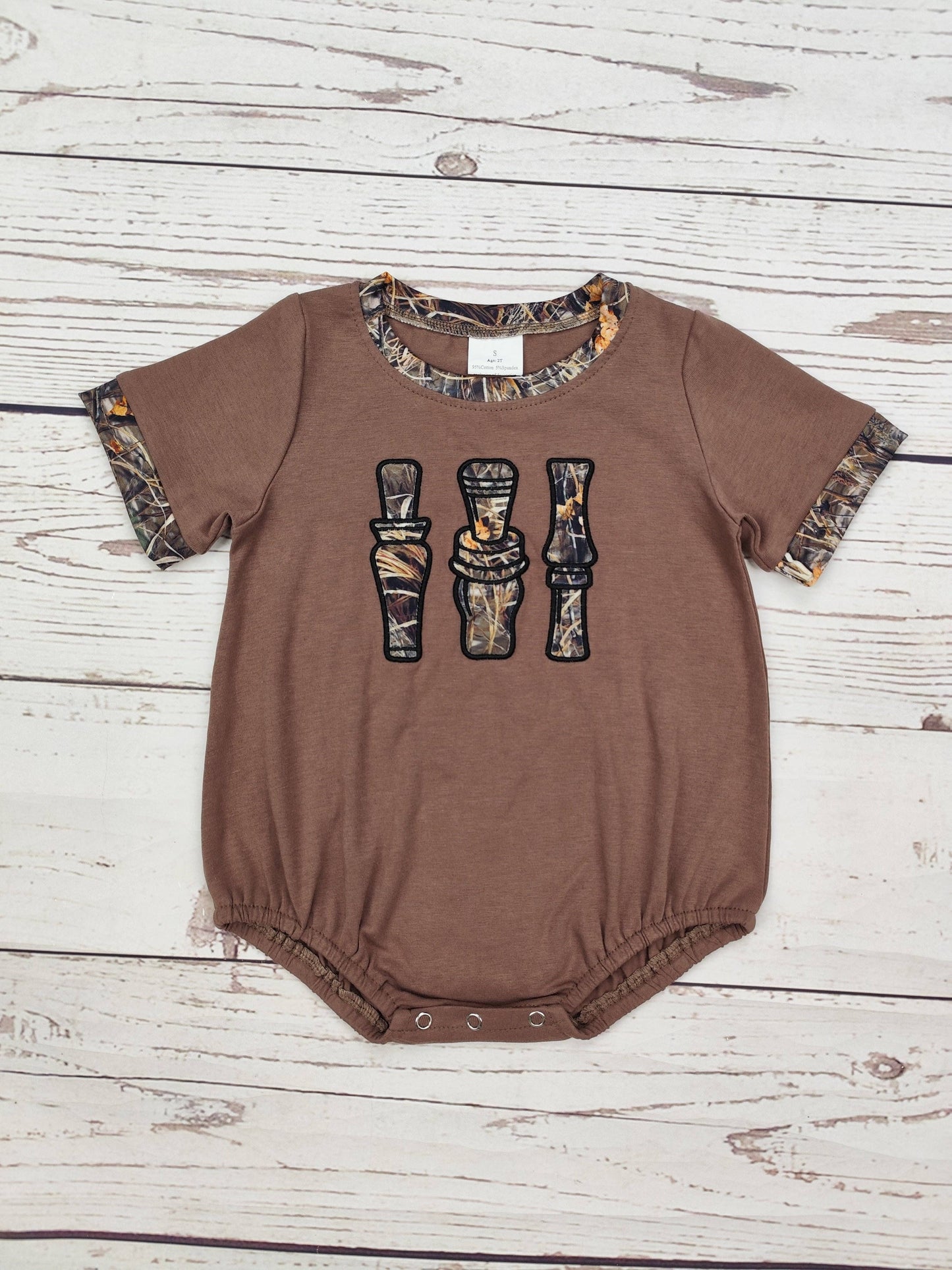 Duck Calls Camouflage Appliqué Bubble