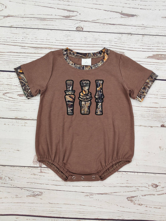 Duck Calls Camouflage Appliqué Bubble