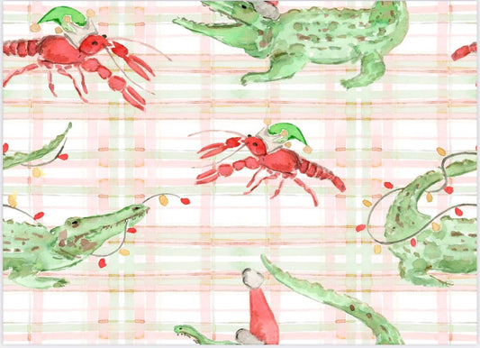 Gator & Crawfish Two Piece Pajama Pants Set