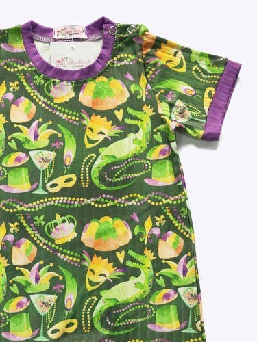 Mardi Gator Boy Romper
