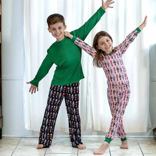 Kid's Nutcracker March Long Sleeve Pajamas Light Pink/Multi -Asst.
