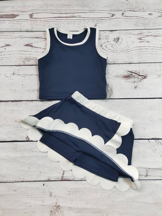 Active Scallop Set- Navy