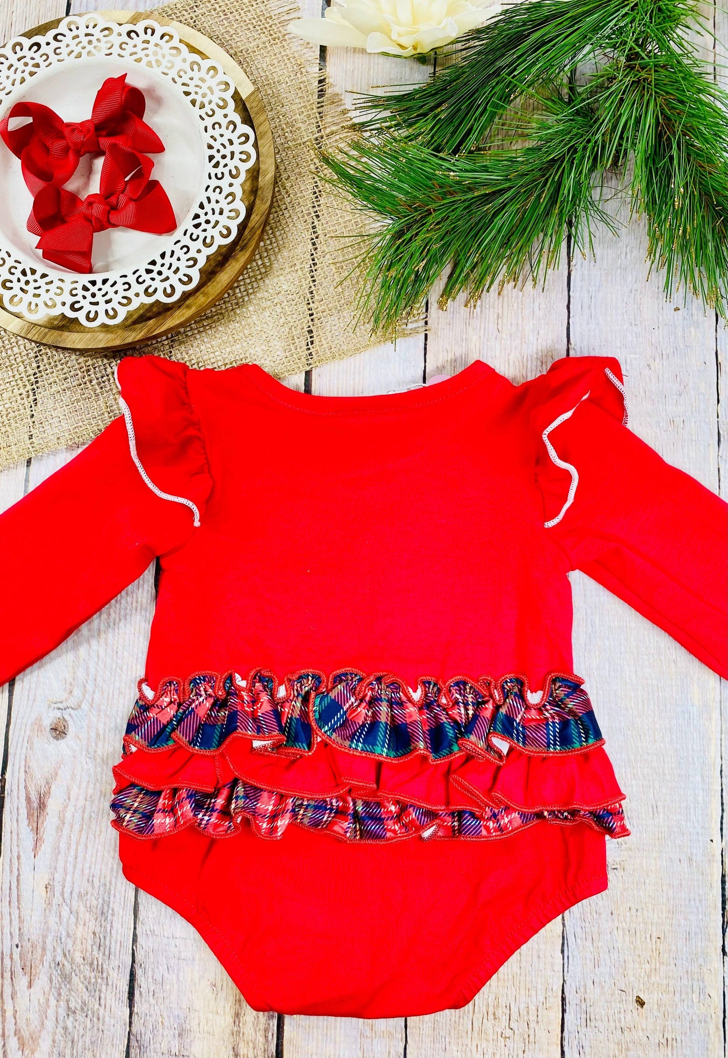 Classic Rudolf Infant Girls Romper