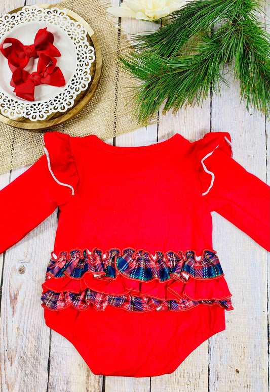 Classic Rudolf Infant Girls Romper