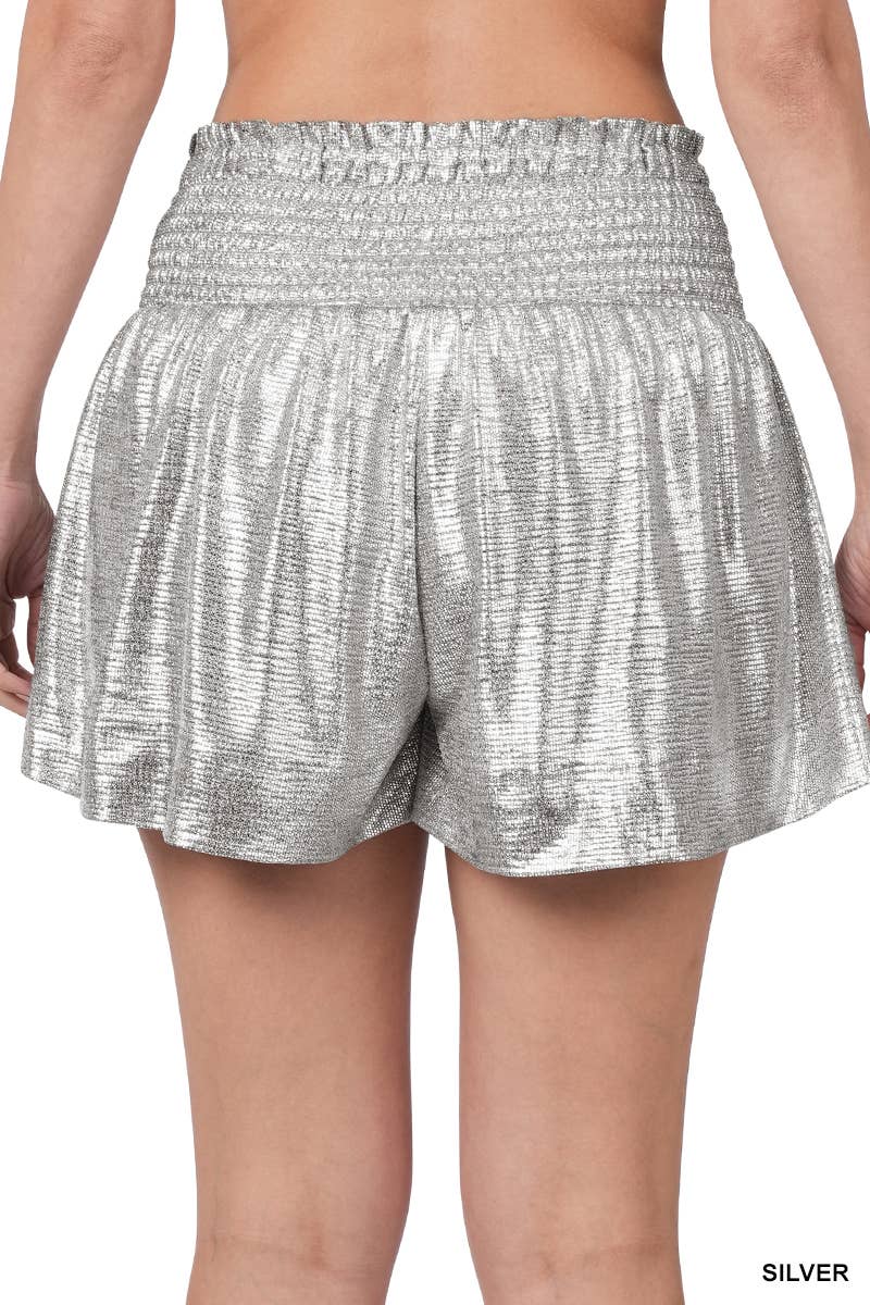 Sparkle Swing Shorts- Copper