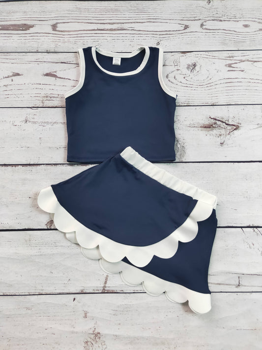 Active Scallop Set- Navy