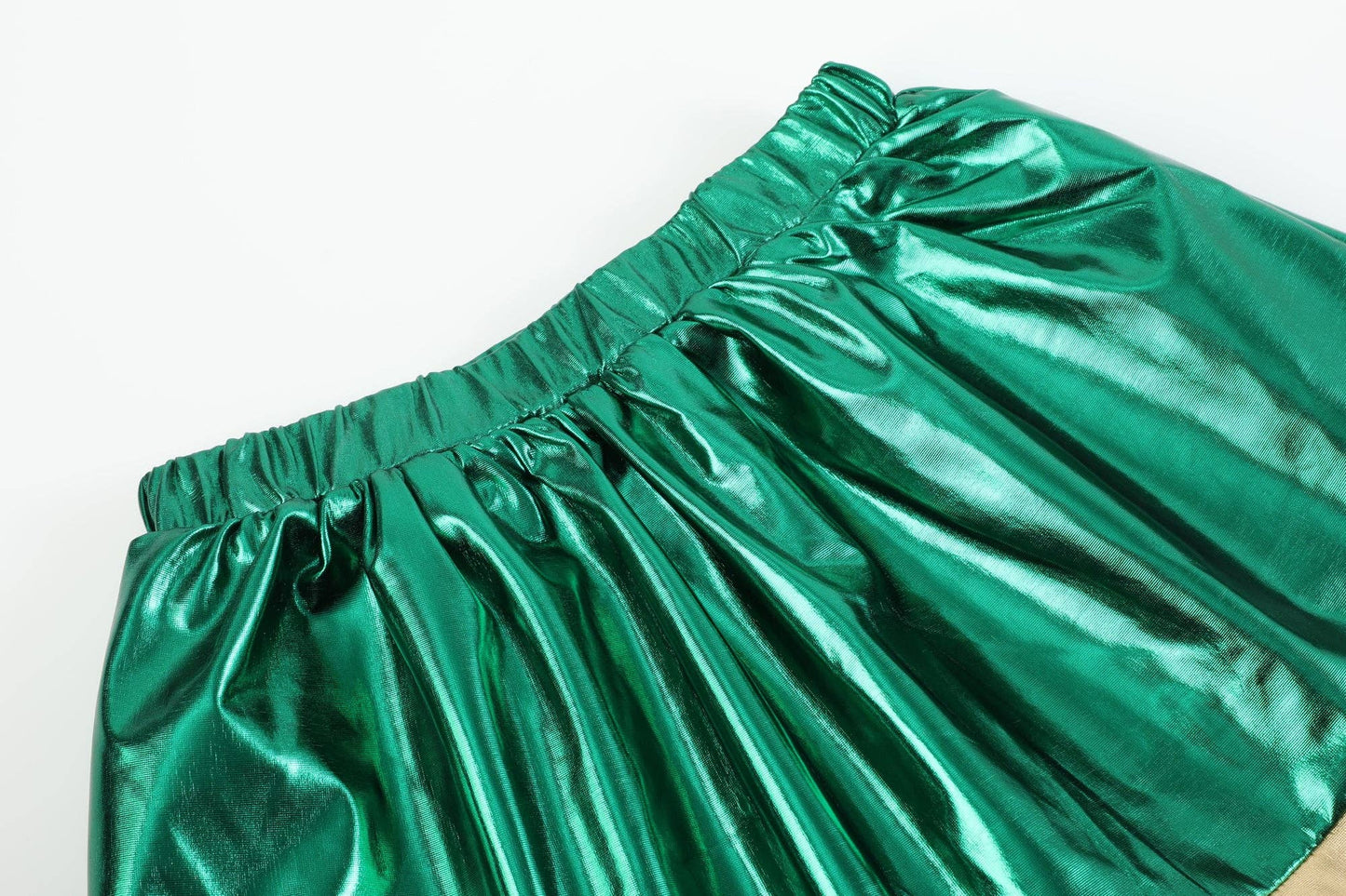 Metallic Green and Gold Skort