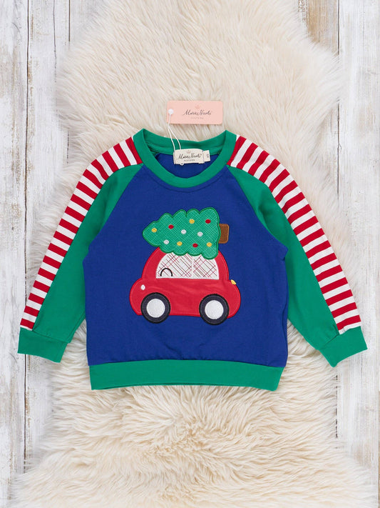 Christmas Tree Delivery Embroidered Shirt