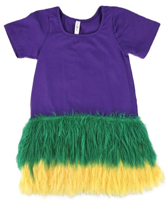 Mardi Gras Fringe Dress Toddler & Youth