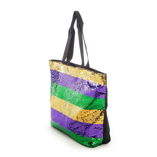 Mardi Gras Sequin Tote