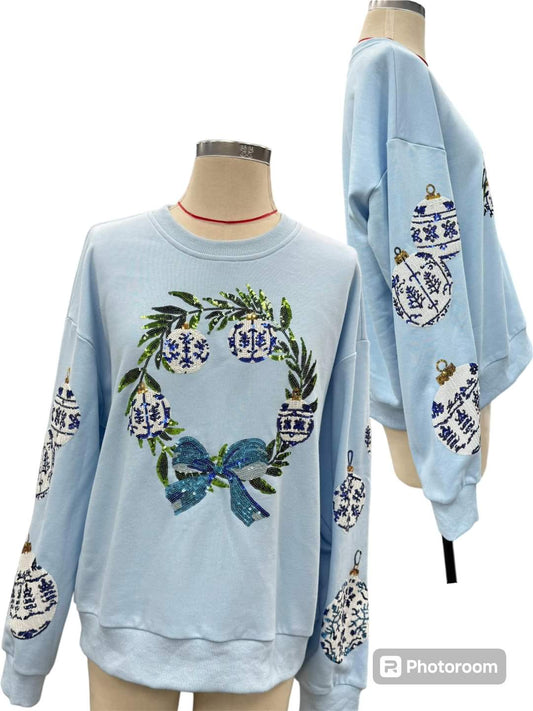 Dreaming of a Blue Ornament Sweatshirt
