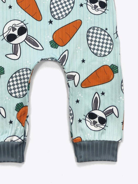 Cool Rabbit Boy Romper
