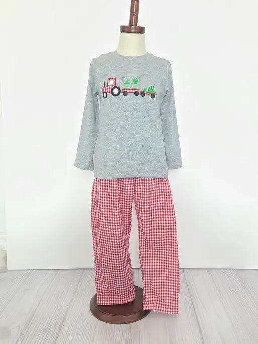 Tractor Christmas Boy Set
