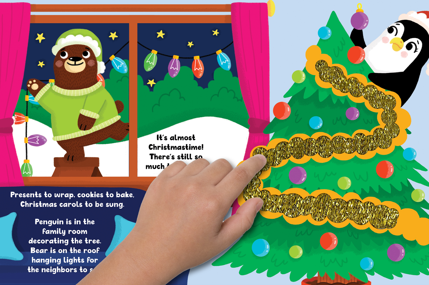 Home for the Holidays- Board Book with Touch and Feel Trails